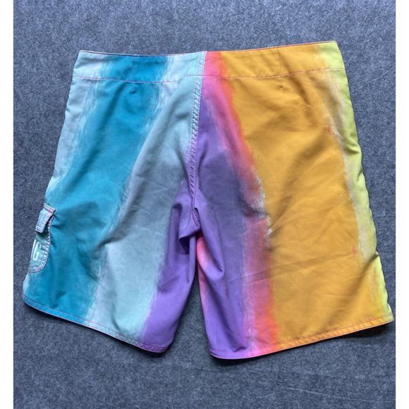 Billabong Shorts Womens Size 9 Multicolor Boardshorts Swim Surf Rainbow Ombre - Picture 12 of 16